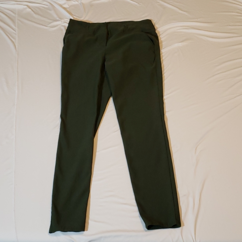 Dark green trousers
